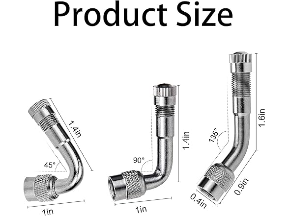 ACCRETION 4 Pieces Valve Stem Extension