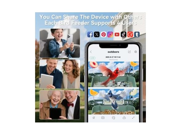 KUIKEO Bird Feeder with Camera