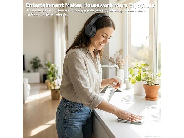 Dytole Wireless TV Headphones 65H Dock