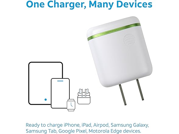(1 or 2 Pack) AT&T 30W USB-C Charging Power Adapter