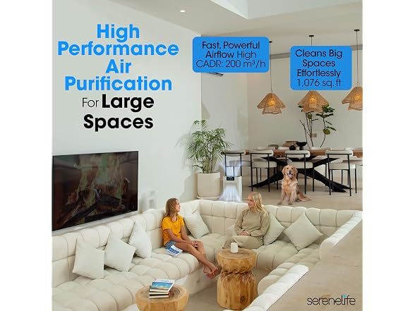 SereneLife WiFi Air Purifier for Home