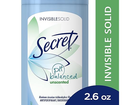 Secret Unscented 2.6oz