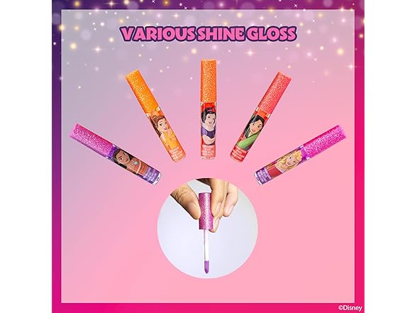 Disney Princess 12 Piece Plant Based Lip Gloss