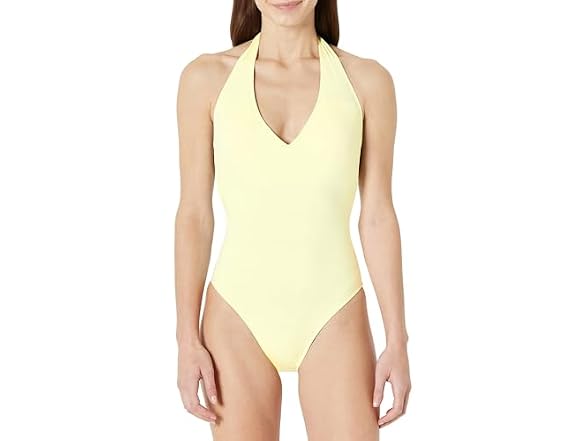 Amazon Essentials Women Halter One Piece Swimsuit