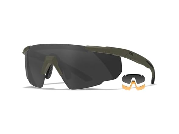 Matte OD Green Frame / Smoke Grey / Clear / Light Rust Shields