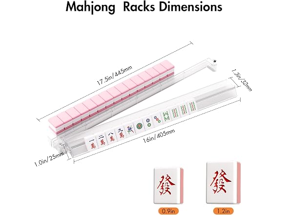 YOAEAILY Acrylic Mahjong Racks Pushers