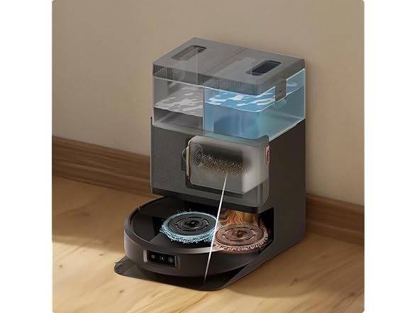 iRobot Roomba Plus 505 Combo Robot Vacuum & Mop with AutoWash Dock - Extending Spinning Mop Pads, Self-Empties, Pad Wash & Heated Drying, Self-cleaning, Recognizes & Avoids Obstacles, LiDAR Navigation (Open Box)
