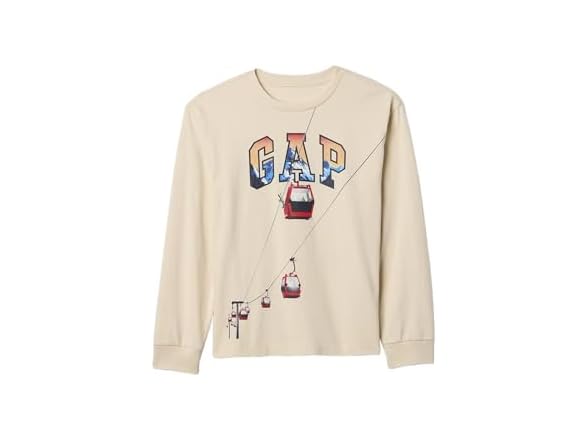 GAP Boys Long Sleeve Logo Tee