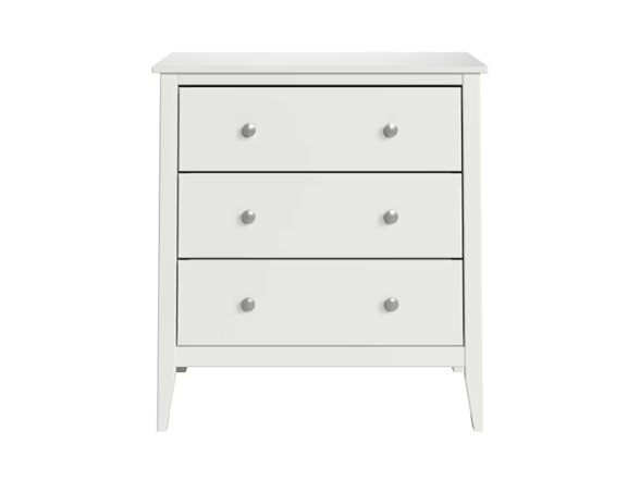 Jela USA 3-Drawer Dresser - White