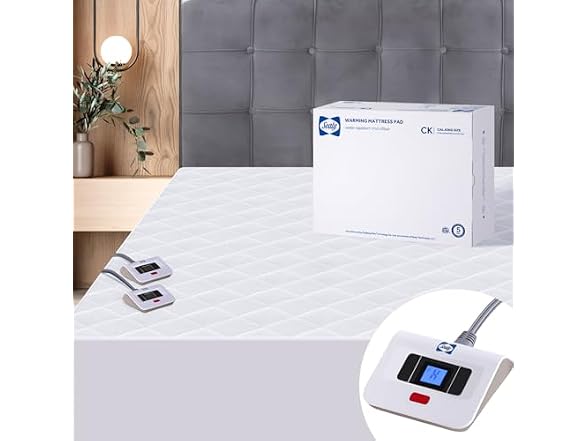Sealy Heated Mattress Pad Dual Control with 10 Heat Settings