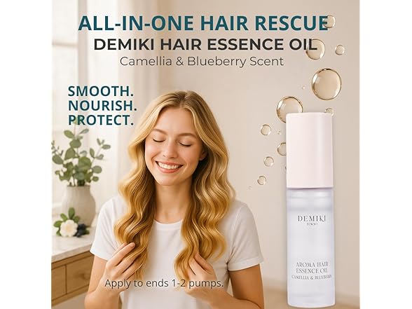 DEMIKI Hair Oil for Frizzy Hair