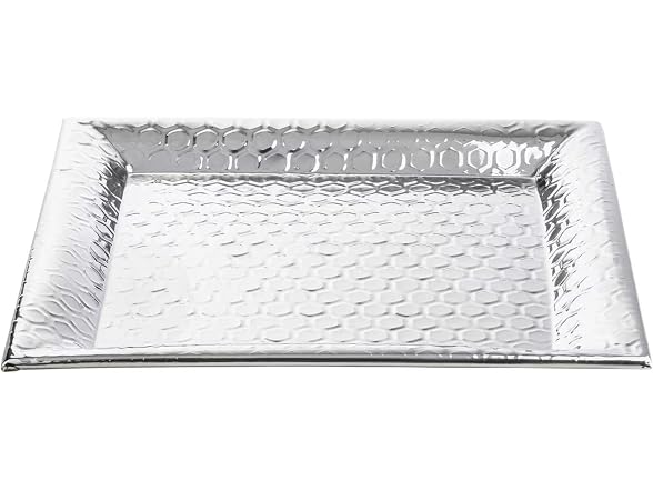 TableCraft 12844 Hive Collection Square Serving Tray