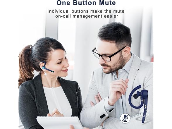 HEIBAS Bluetooth Headset (Blue)