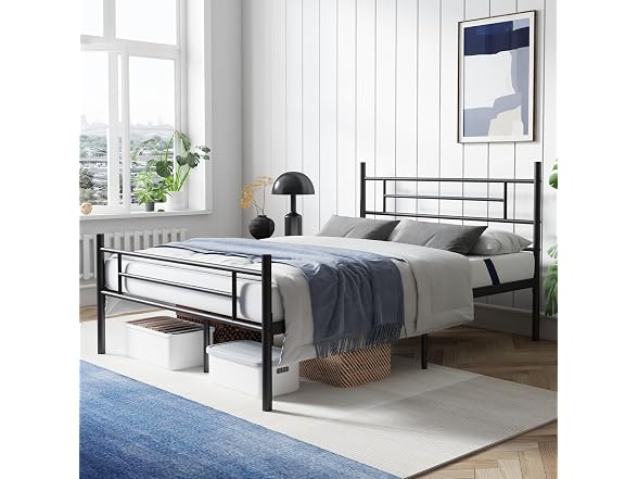 Avenco Metal Platform Bed Frame Full Size