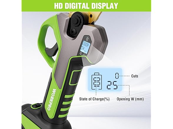 WORKPRO 12V Electric Pruning Shears Brown