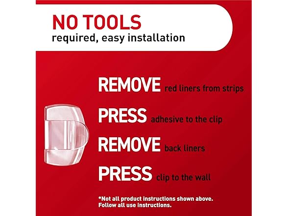 Command Round Cord Clips, Damage Free Hanging Cable Clips