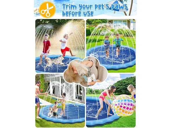 YSJILIDE Splash Play Mat