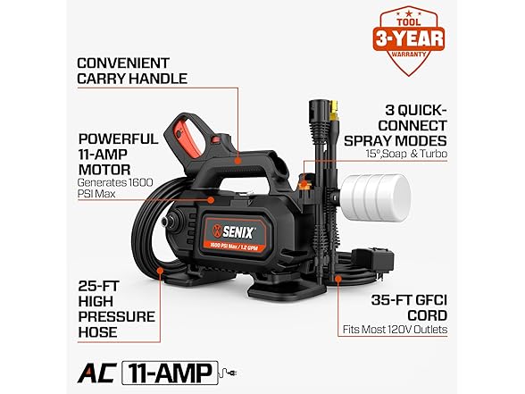 1100 PSI Electric Pressure Washer