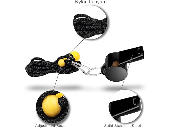 SAVITA 3pcs Stainless Steel Whistles Activities