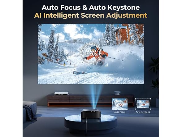 GOODEE Smart Projector with WiFi and Bluetooth