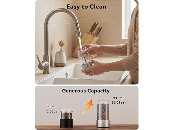 TOMEEM Electric Salt & Pepper Grinders