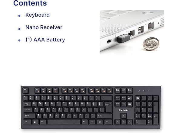 Verbatim Slimline Wireless Keyboard