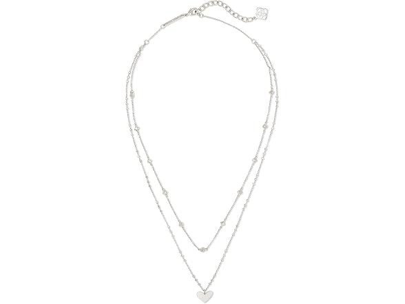 Womens Ari Heart Multistrand Necklace