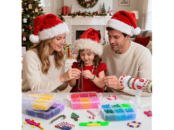 Simetufy 4200Pcs Pony Beads Bulk Kit
