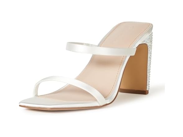 Ivory Satin/Rhinestone