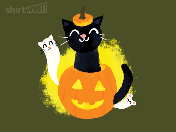 A Cat and Ghostie Friends