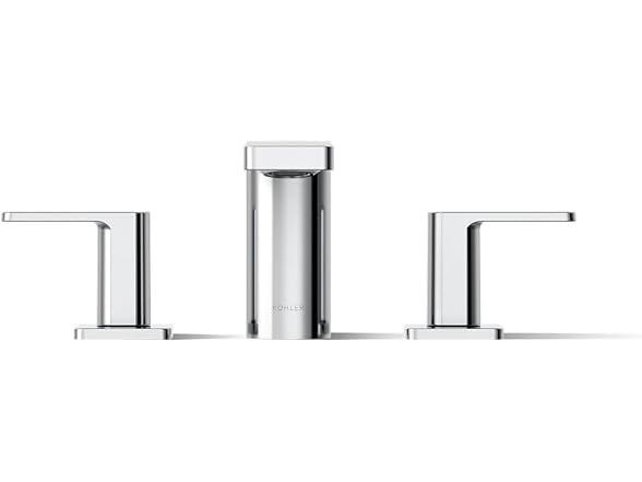 Kohler 27121-4-CP Parallel Two-Handle Deck-Mount Bath Faucet