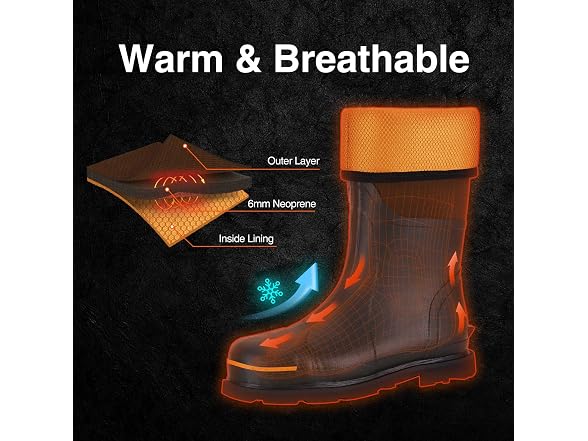 TIDEWE Men's (9) Steel Toe Work Boots