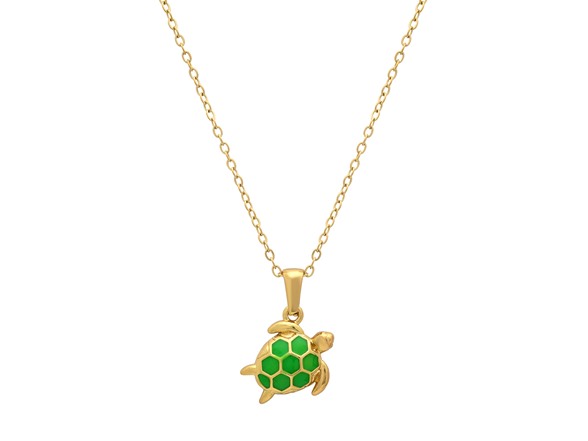 18K Gold Plated Sea Turtle