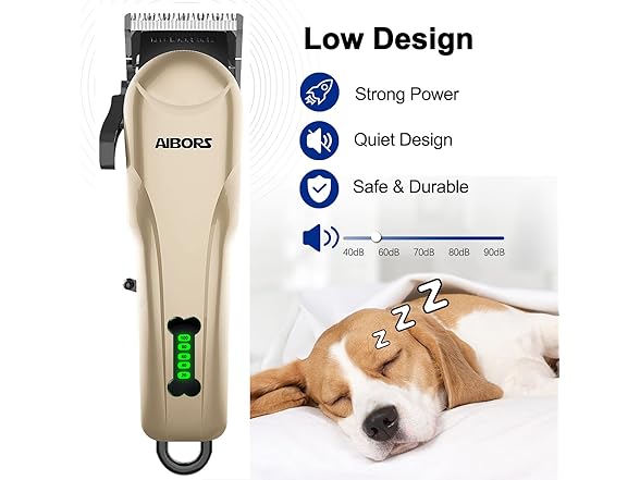 Rechargeable Dog Grooming Clippers