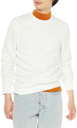 Amazon Essentials Men's Fleece Crewneck Sweatshirt - Off-white, X-Small (Available in Big & Tall Sizes)