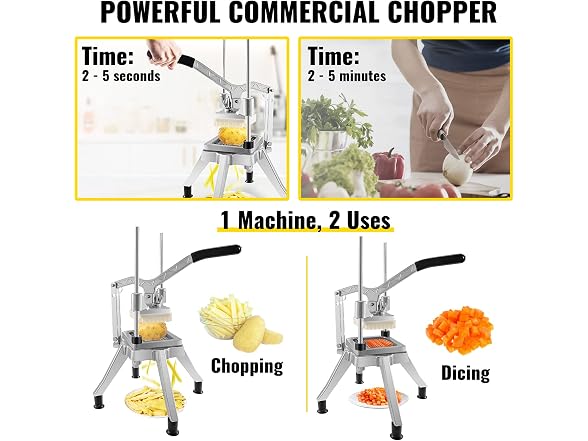 VEVOR Commercial Chopper with 4