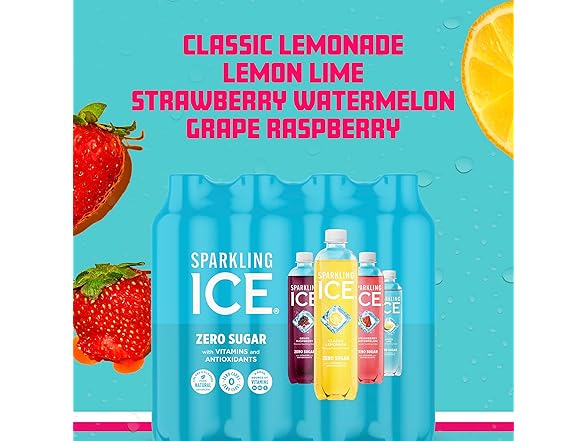 12PK Sparkling Ice Blue Variety Pack, Zero Sugar
