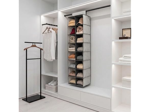 Simplify 16 Pocket Shoe Organizer in Cashmere