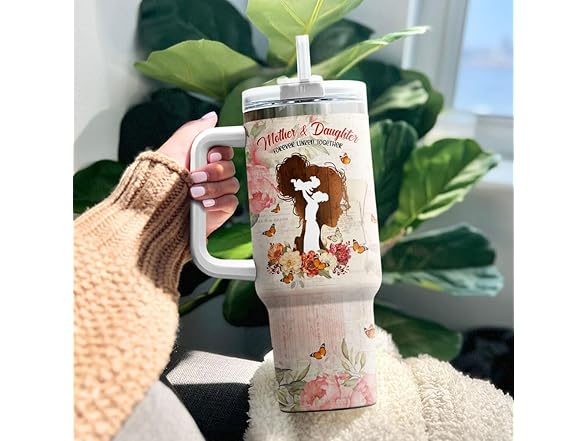 99WHALE Tumbler 40 Oz With Handle Lid