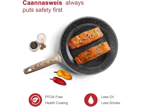Caannasweis Nonstick Granite Frying Pan Pan,