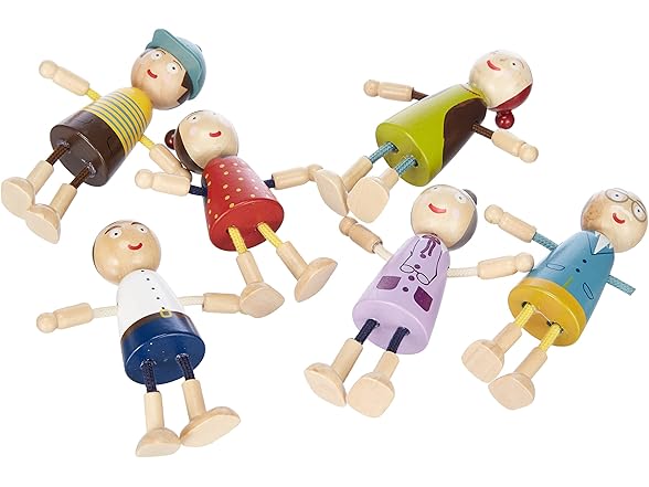 Small Foot Wooden Bending Doll Family