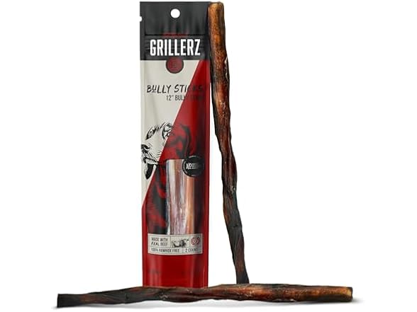 Grillerz Thick Bully Sticks, 2-Ct