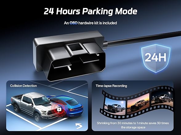 Pelsee 4K+2.5K Mirror Dash Cam | 128GB Card