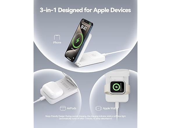 ILOUYU 3 in 1 Charging Station