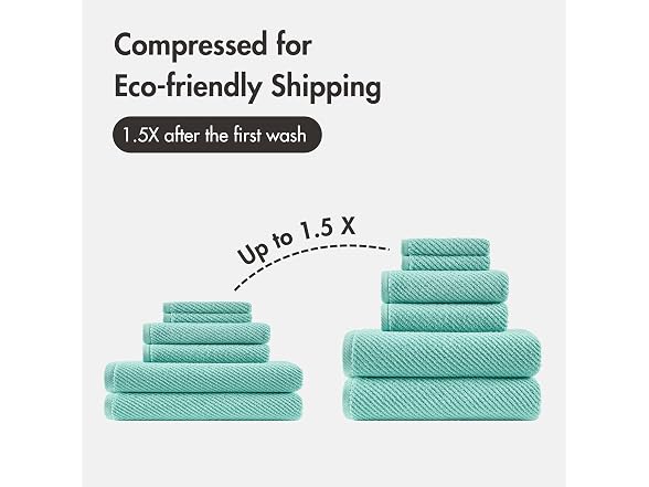 Madison Park Bathroom Towel Set of 6 Diagonal Ribbed
