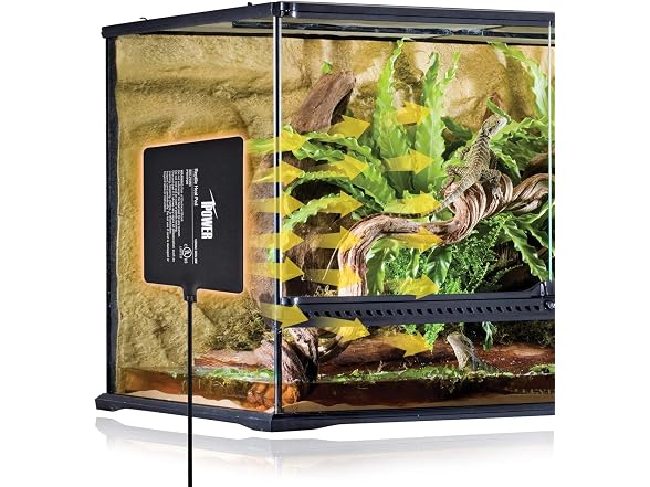iPower Reptile Heat Pad 6X8" 8W Under Tank Warmer