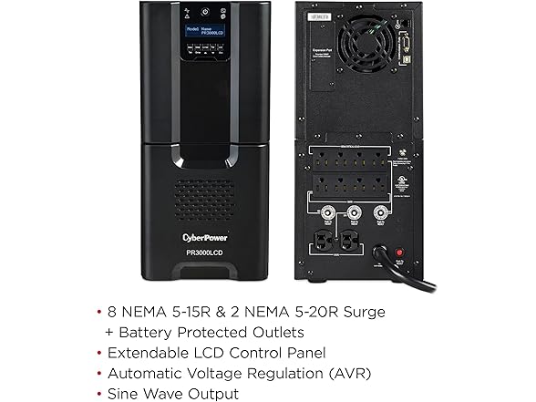 CyberPower PR3000LCD Smart App UPS System