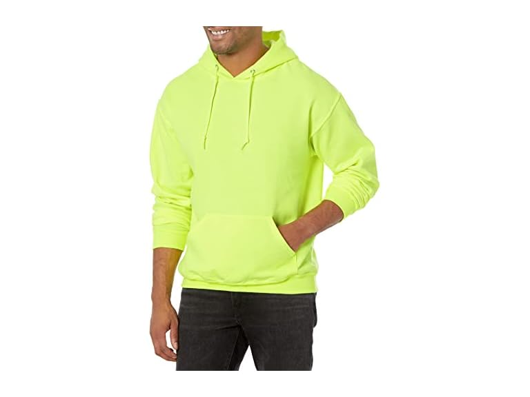 Jerzees -Men's NuBlend -Fleece -Sweatshirts & - -Hoodies, Hoodie-Safety Green, Small
