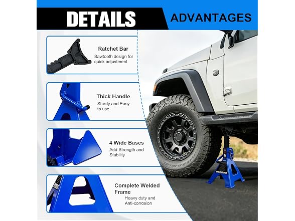 YATOINTO 6 Ton Heavy Duty Jack Stand