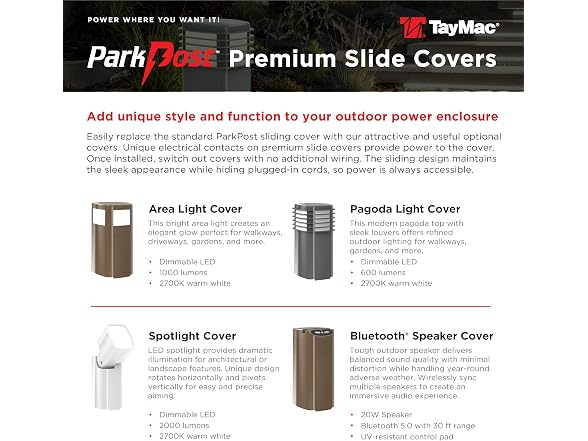 TayMac Bronze BT Speaker Slide Cover